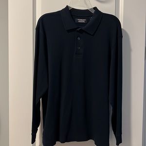 Men’s Roundtree &Yorke navy long sleeve polo